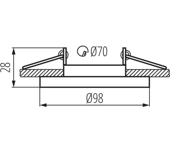 Точечный светильник KANLUX BONIS DSO-W 28700