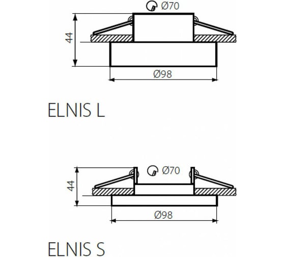 Точечный светильник KANLUX ELNIS L A/C 27808