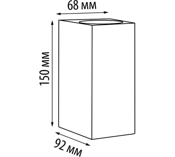 Светильник уличный архитектурный Uniel UUL-P42A 2x6W/GU10 IP65 MARBLE UL-00011362