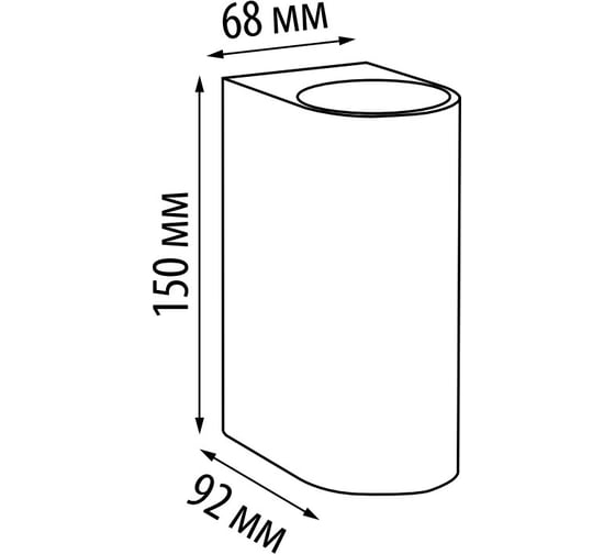 Светильник уличный архитектурный Uniel UUL-P52A 2x6W/GU10 IP65 MARBLE UL-00011360