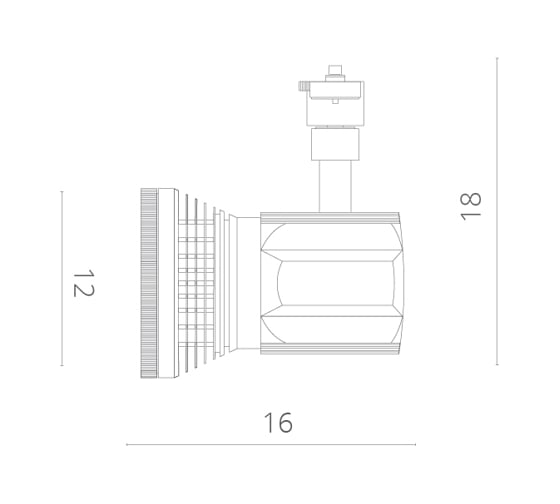 Потолочный поворотный светильник Arte Lamp A6118PL-1BK