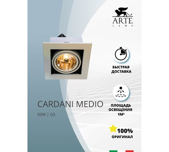 Потолочные поворотный светильник Arte Lamp A5930PL-1WH