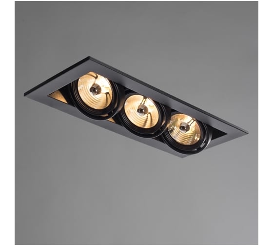 Потолочный поворотный светильник Arte Lamp A5930PL-3BK
