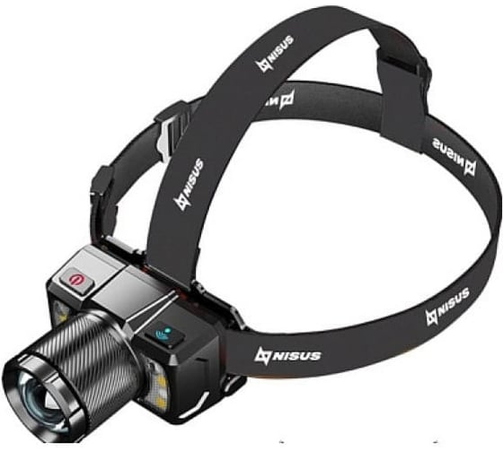 Фонарь налобный Nisus сенсорный 800 LM, IP43, USB (N-FN-HL25) 00000355765 1