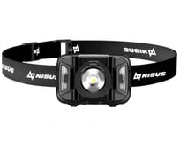 Фонарь налобный Nisus сенсорный 380 LM, IP44, USB (N-FN-HL18) 00000355764