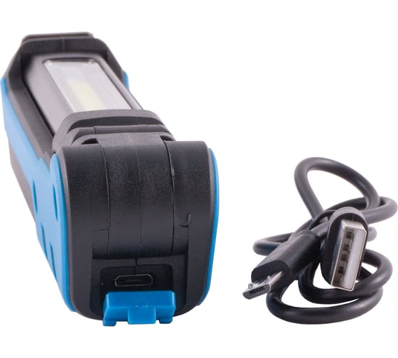Ручной светодиодный аккумуляторный фонарь 5W COB + 3W LED, магнит, DolleX FIS-19