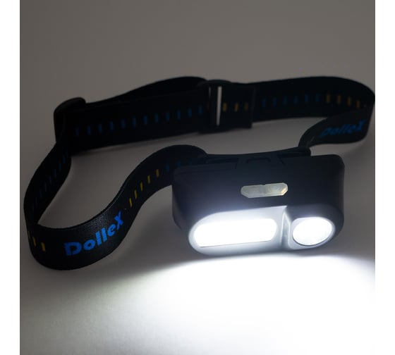 Налобный светодиодный аккумуляторный фонарь 3W LED + 3W COB, DolleX FIS-21