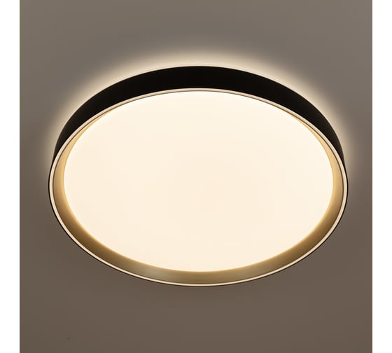 Светильник с пультом Citilux BOSS LED RGB Чёрный с Золотом CL751451G