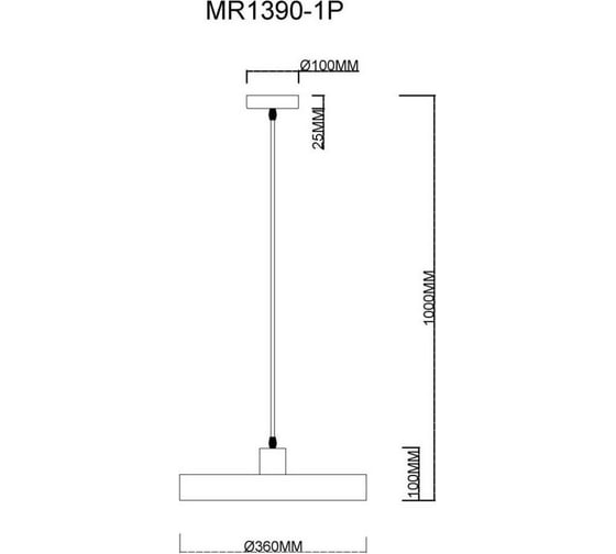 Подвесной светильник MyFar Ria MR1390-1P