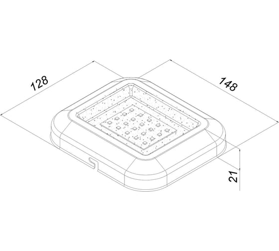 Светодиодный светильник LEDCRAFT Медуза 10 Вт IP20 3000К 148x128x21 1618000004