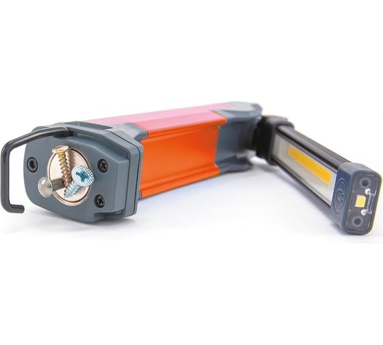 Фонарь ЯРКИЙ ЛУЧ "OPTIMUS ACCU Fold 400" многофункц. COB 400лм+SMD 160лм, 2600mAh 4606400106289