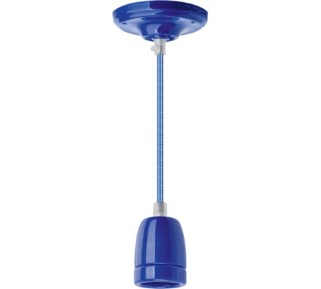 Светильник Navigator NIL-SF03-012-E27, 60Вт, 1м, керамика, синий 61532