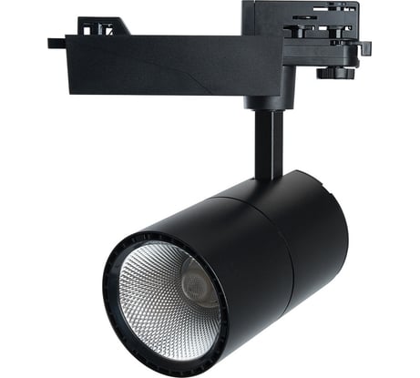 Светодиодный трековый светильник FERON AL103 на шинопровод 30W 2700K 35 градусов черный, 3х фазный серия MarketBright 51004
