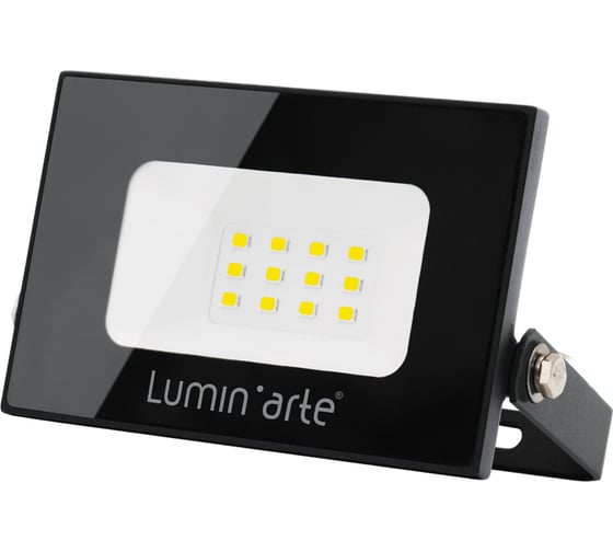 Светодиодный прожектор Lumin'arte LED 10Вт 5700K Холодный белый свет, 800 Лм черный, IP65 LFL-10W/05 1