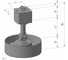 Светильник трековый поворотный Светкомплект E75/T MWH GX53 E75TMWH 2