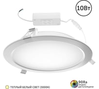 Светодиодный точечный потолочный встраиваемый светильник подсветка Geniled Сейлинг, теплый белый свет, 10Вт, 3000K, 90Ra, IP54, для комнаты, для кухни, для коридора, для прихожей, на улицу Geniled 10059_3000