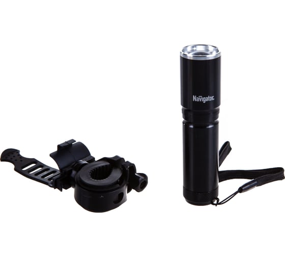 Фонарь Navigator, NPT-B05-3AAA, велосипедный, алюминиевый, 1LED, Cree XP-E, 5Вт, черный 61440