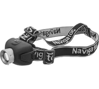 Фонарь Navigator, NPT-H06-3AAA, налобный, CREE, 1LEDx5Вт, 3 режима, фокус 94913