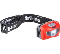 Фонарь Navigator, NPT-H16-ACCU, налобный, 1CREE, LED, 3Вт, 4 режима, Li-pol 0,6Ач 14037