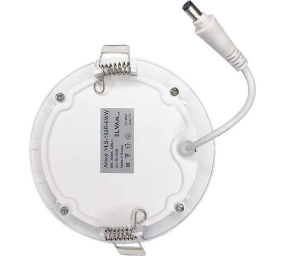 Светильник светодиодный встраиваемый Elvan 102R-6W-4000K-Wh VLS-102R-6W-NH-Wh
