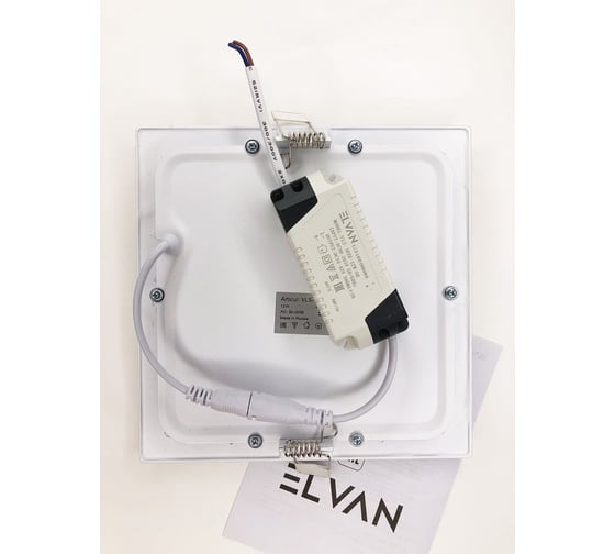 Светильник светодиодный встраиваемый Elvan 102SQ-12W-3000K-Wh VLS-102SQ-12W-WW-Wh