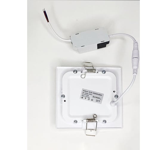 Светильник светодиодный встраиваемый Elvan 102SQ-6W-3000K-Wh VLS-102SQ-6W-WW-Wh