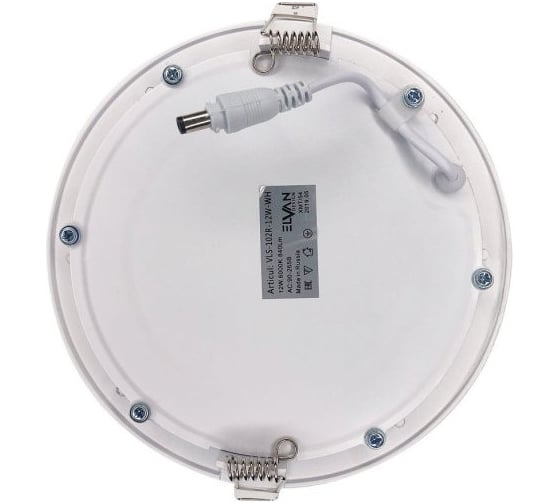 Cветильник светодиодный встраиваемый Elvan 102R-12W-6000K-Wh КОМПЛЕКТ 5 штук VLS-102R-12W-WH/5шт