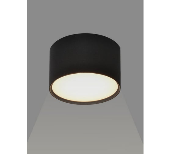 Светильник светодиодный накладной Elvan 2337-6W-3000-Bk черный NLS-2337-6W-WW-Bk