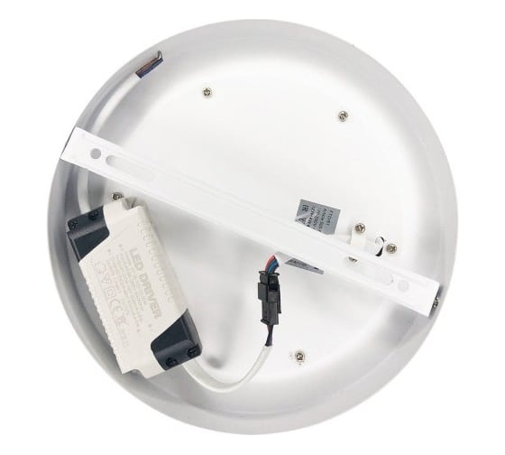 Светильник светодиодный накладной Elvan 500RD-18/6-Wh белый 500-RD-18+6 White
