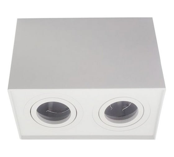 Светильник накладной квадратный Elvan 507-2SM-GU10-Wh белый NLS-507 1