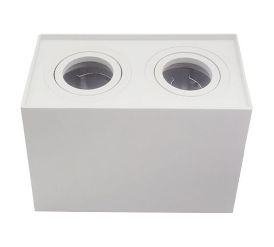 Светильник накладной квадратный Elvan 507-2SM-GU10-Wh белый NLS-507