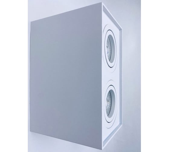 Светильник накладной квадратный Elvan 507-2SM-GU10-Wh белый NLS-507