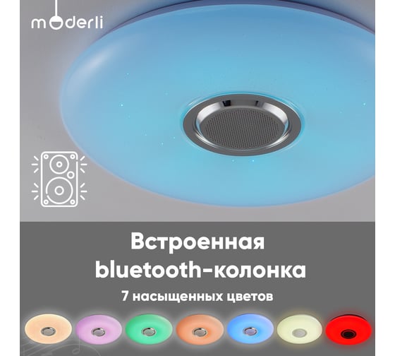 Светильник потолочный Moderli светодиодный Coin V10662-CL