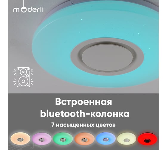 Светильник потолочный Moderli светодиодный Coin V10664-CL