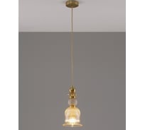 Светильник подвесной Moderli Glassy, бронзовый, янтарный V10906-P