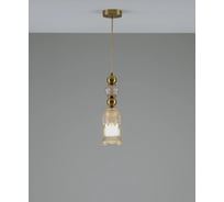 Светильник подвесной Moderli Glassy, бронзовый, янтарный V10907-P
