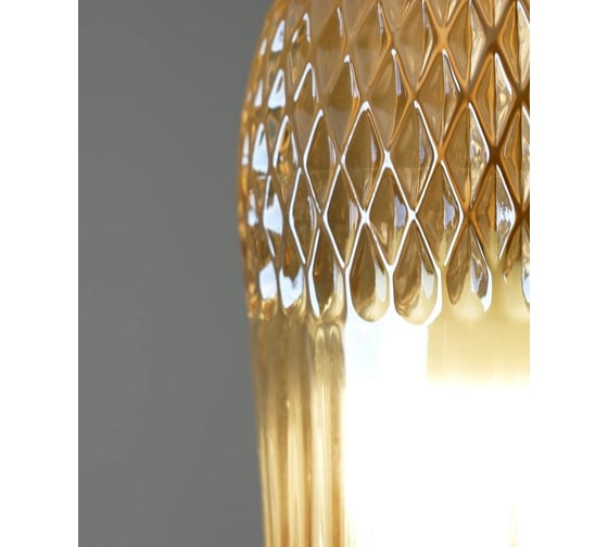 Светильник подвесной Moderli Glassy, бронзовый, янтарный V10907-P