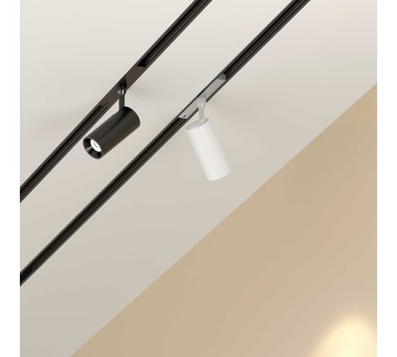 Трековый светильник-спот aax.tech Tube 20Вт, 65x160mm, 24dgree, черный, DC48V, 3000K AAX-Tube-65/20-48-B