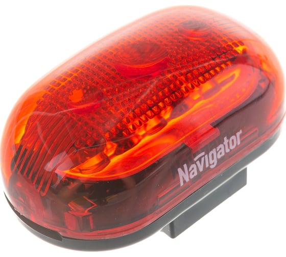 Фонарь Navigator, NPT-B02-2AAA, велосипедный, сигнальный, 3LED, блистер 94965