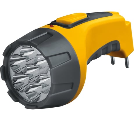 Фонарь Navigator, NPT-CP04-ACCU, пластик, 7LED, прямой, зарядка, аккумулятор 4В, 700мАч 94952