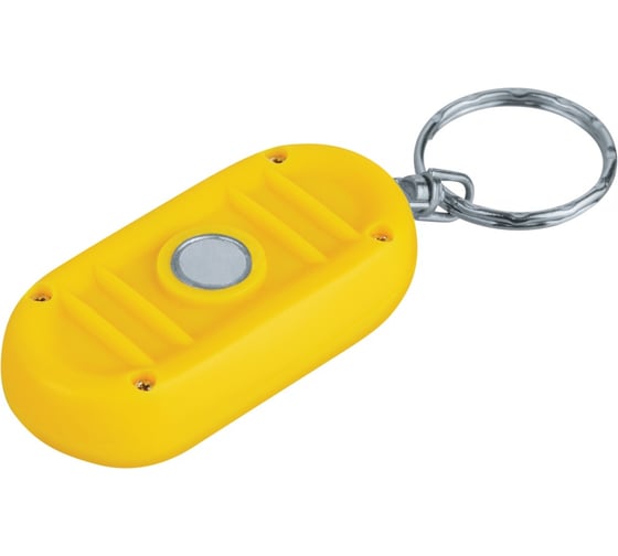 Фонарь Navigator NPT-KC05-2CR2032, брелок, пластик, 1СOB LED 1Вт, 3 режима, желтый 14084