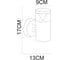 Уличный светильник Arte Lamp A8161AL-1SS 3