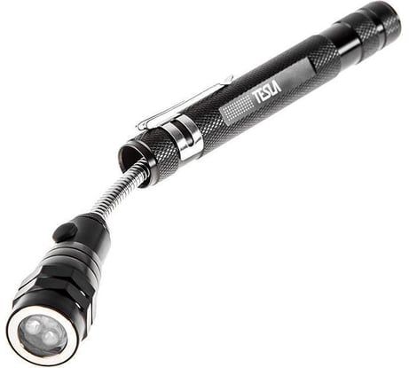 Телескопический фонарь TESLA TF1 LK3-12A блистер NEW магнит, 3 светодиода 628654