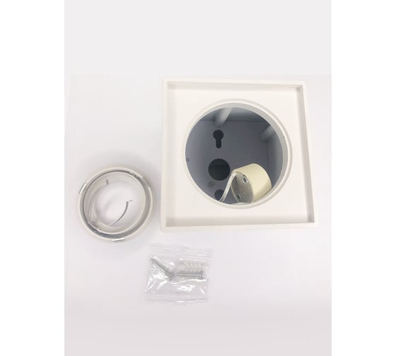 Светильник потолочный квадратный Elvan 507SQ/1-GU10-Wh белый NLS-507SQ/1-GU10-Wh
