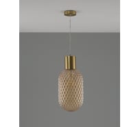 Светильник подвесной Moderli Sunset, бронзовый, янтарный V10917-P