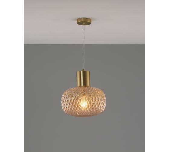 Светильник подвесной Moderli Sunset, бронзовый, янтарный V10921-P 1
