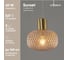 Светильник подвесной Moderli Sunset, бронзовый, янтарный V10921-P 2