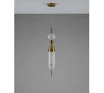 Светильник подвесной светодиодный Moderli Candle, бронзовый, прозрачный V10916-PL