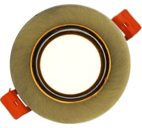 Светильник светодиодный встраиваемый Elvan 5002R-5W-3000K-Br бронза VLS-5002-5W-WW-Br