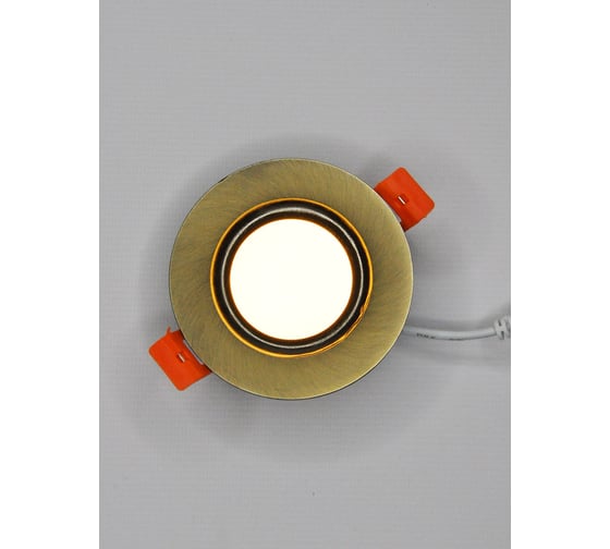 Светильник светодиодный встраиваемый Elvan 5002R-5W-3000K-Br бронза VLS-5002-5W-WW-Br